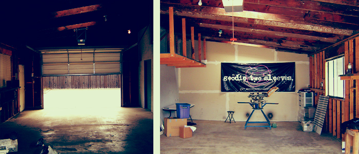 Our second office. A 700 sq. ft. garage. We outgrew it within 6 months.