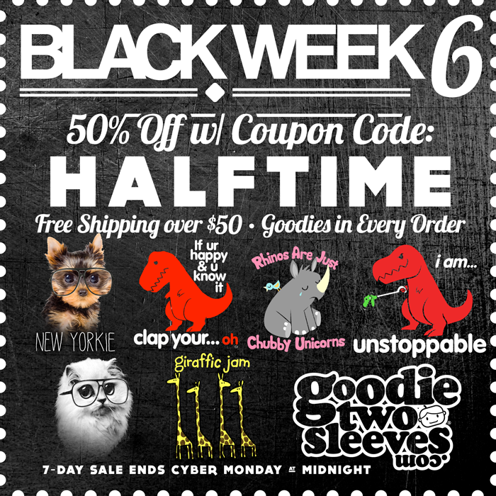 Save 50% with Coupon Code: HALFTIME